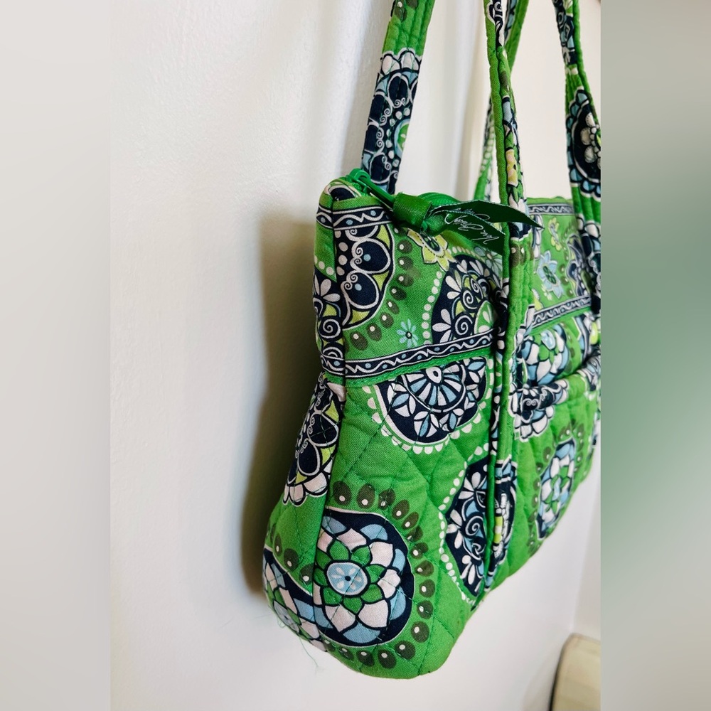 Vera Bradley Cupcake Green Quilted Shoulder Bag